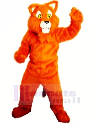 Orange Panthère Mascotte Les costumes Adulte