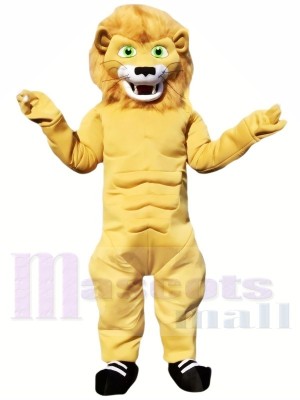 Mignonne Puissance Lion Mascotte Les costumes Animal