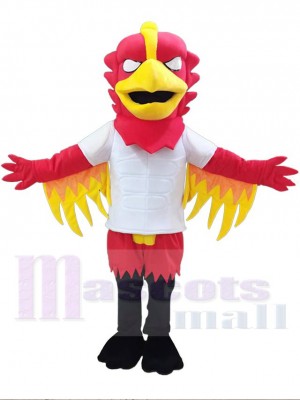 Tempête de feu Aigle rouge féroce Phénix Mascotte Costume Animal