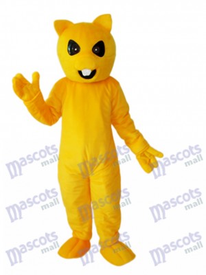 Mascotte écureuil jaune Costume adulte Animal