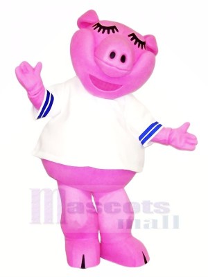 Haute Qualité Rose Porc Mascotte Les costumes Pas cher