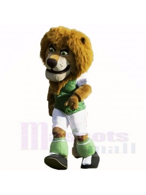 vert Football Lion Costumes De Mascotte Dessin animé
