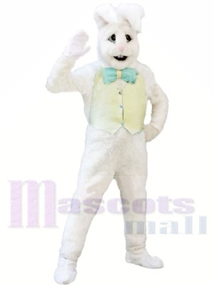 blanc lapin Adulte Mascotte Les costumes Animal