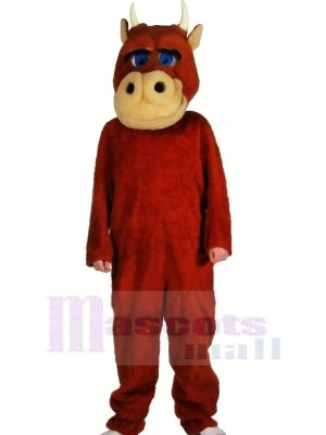 Fort marron Taureau Mascotte Costume Adulte