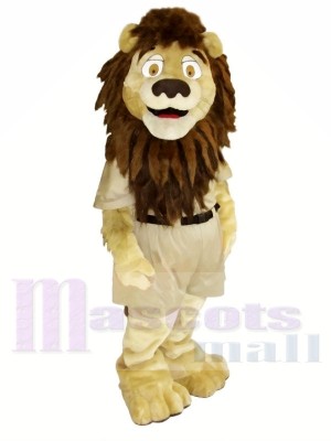 Fort marron Lion Mascotte Les costumes Animal