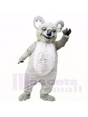 Souriant Gris Poids léger Koala Costumes De Mascotte Dessin animé
