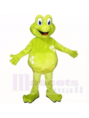 vert Poids léger La grenouille Costumes De Mascotte Dessin animé