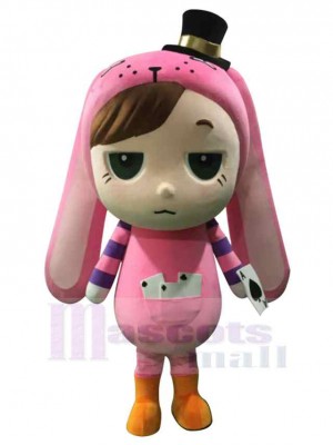 Fille costume de mascotte