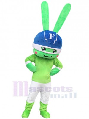 Nouveau conçu Lapin vert Mascotte Costume Animal
