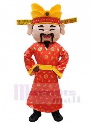 Dieu de la richesse costume de mascotte