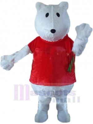 Ours blanc mignon Mascotte Costume Pour adultes Têtes de mascotte