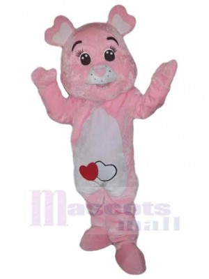 Ours rose mignon Mascotte Costume Pour adultes Têtes de mascotte