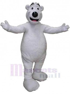 Gros ours blanc Mascotte Costume Pour adultes Têtes de mascotte