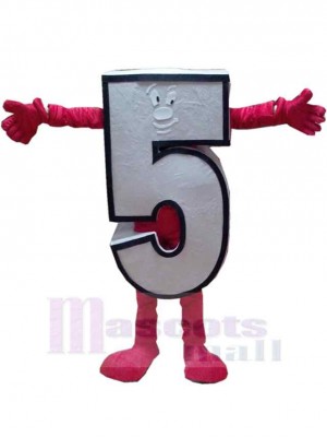 Chiffre arabe Cinq Mascotte Costume