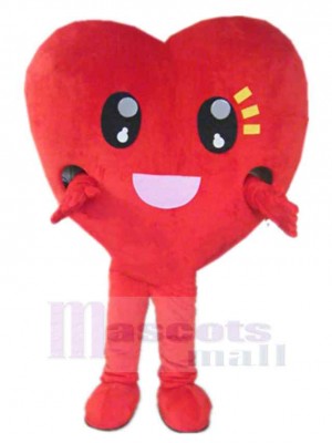 Coeur costume de mascotte