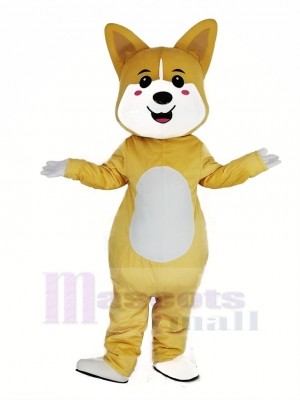 Jaune Chanceux Chien Shiba Inu Akita Mascotte Costume Animal