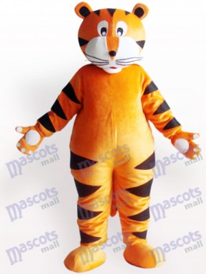 Costume de tigre avec griffe blanche animal adulte mascotte