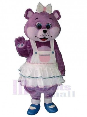 Ours violet fantaisie Mascotte Costume Animal