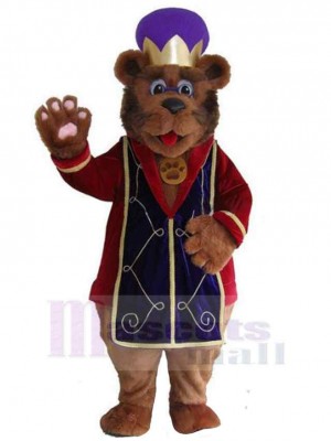 Roi ours adulte Mascotte Costume Animal
