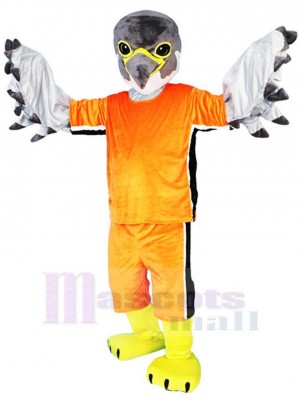Gris sport Aigle faucon Mascotte Costume Animal