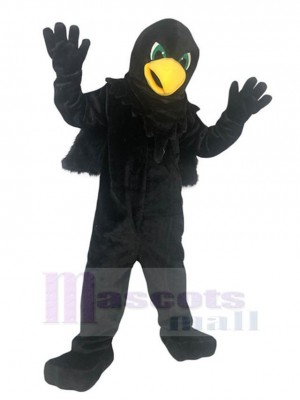 Noir froid Aigle faucon Mascotte Costume Animal