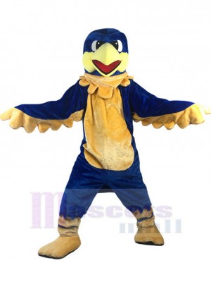 Bleu et jaune Aigle faucon Mascotte Costume Animal