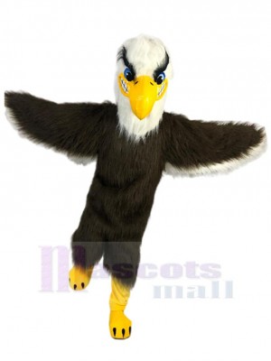 Noir de haute qualité Aigle faucon Mascotte Costume Animal
