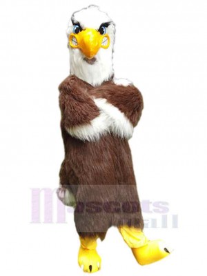 Brun de haute qualité Aigle faucon Mascotte Costume Animal