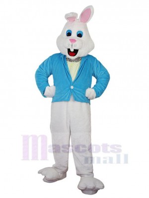  Gentil lapin de Pâques blanc Mascotte Costume Animal