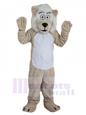 Lion beige Mascotte Costume Animal