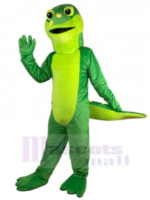 Crocodile vert de fête Mascotte Costume Animal
