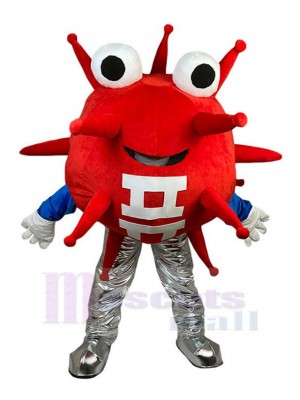 Rouge Virus Mascotte Costume
