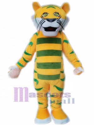 Tigre jaune plein de tact Mascotte Costume Animal