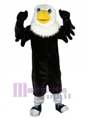 Chauve Noir Aigle Mascotte Costume Animal