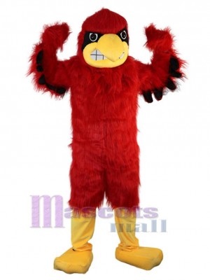 Aigle rouge poil long Mascotte Costume Animal