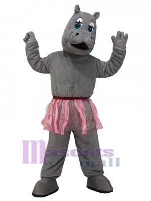 Hippopotame gris mignon Mascotte Costume Animal