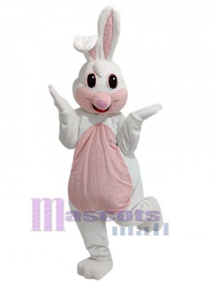 Beau lapin blanc Mascotte Costume Animal