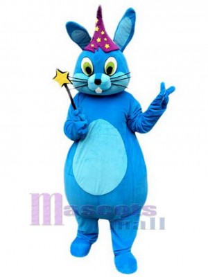 Lapin bleu Mascotte Costume Animal