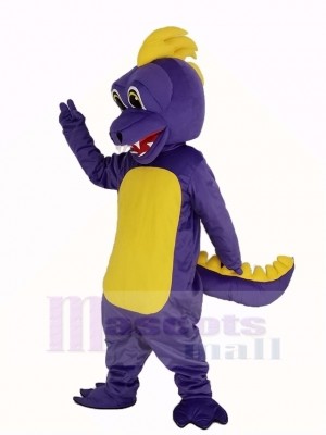 Violet Dunkan Dragon Mascotte Costume Animal