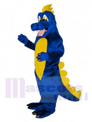 Bleu Dinosaure Mascotte Costume Animal