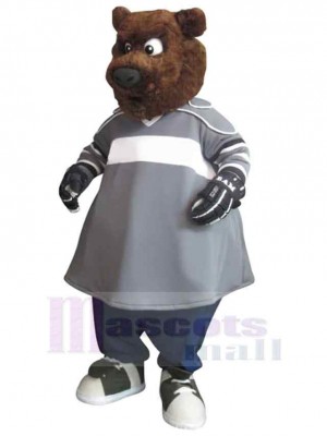 Ours gardien de but arrogant Mascotte Costume Animal