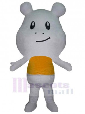 Ours de dessin animé blanc Mascotte Costume Animal