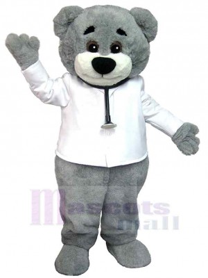 Ours Docteur Gris Mascotte Costume Animal