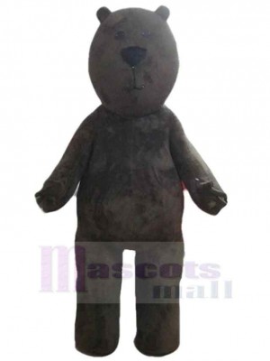Ours brun fronçant les sourcils Mascotte Costume Animal