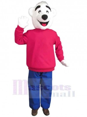 Gentil ours polaire Mascotte Costume Animal