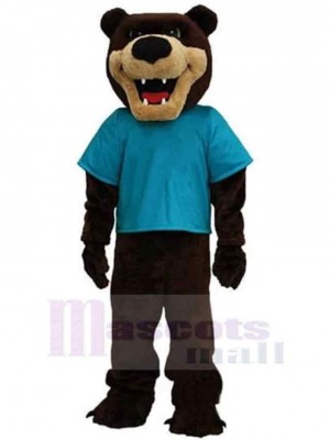 Ours grizzly aux dents acérées Mascotte Costume Animal