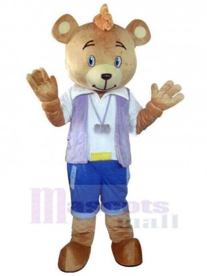 Professeur d'éducation physique Ours Mascotte Costume Animal
