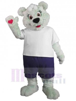 Ours femelle aux longs cils Mascotte Costume Animal