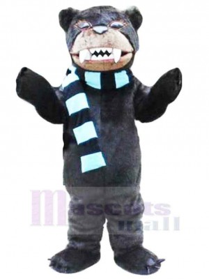 Ours noir effrayant adulte Mascotte Costume Animal