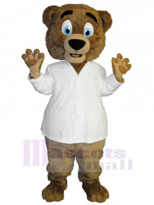 Scientifique Ours Mascotte Costume Animal